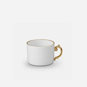 Aegean Gold Set of 2 Tea Cups & Saucers
