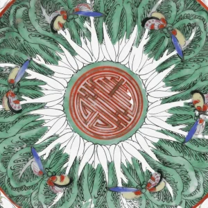 Antique Cabbage & Butterfly Plates - Set of 10