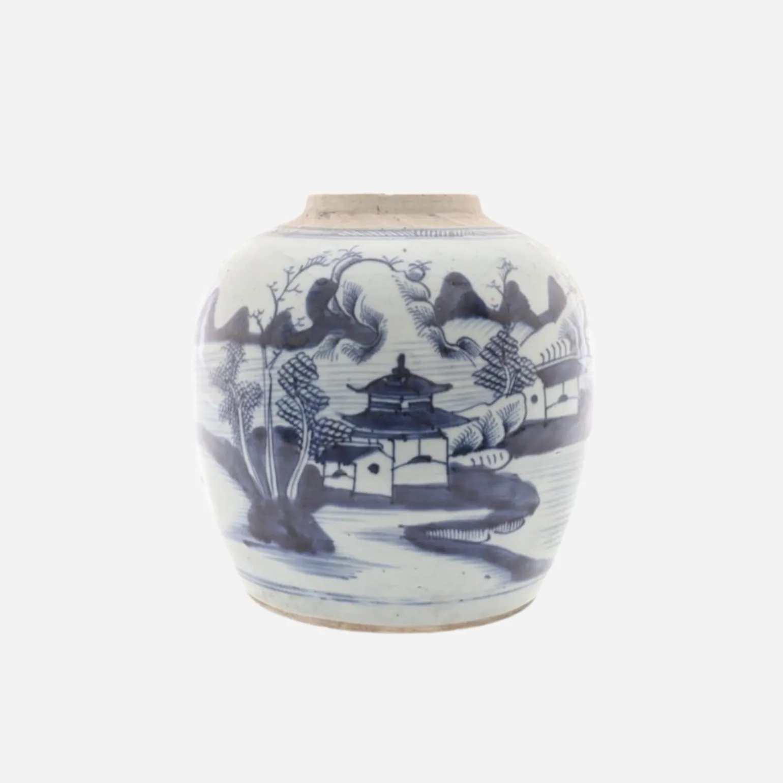 antique_chinese_blue__whi_0.webp Antique Chinese Blue & White Ginger Jar