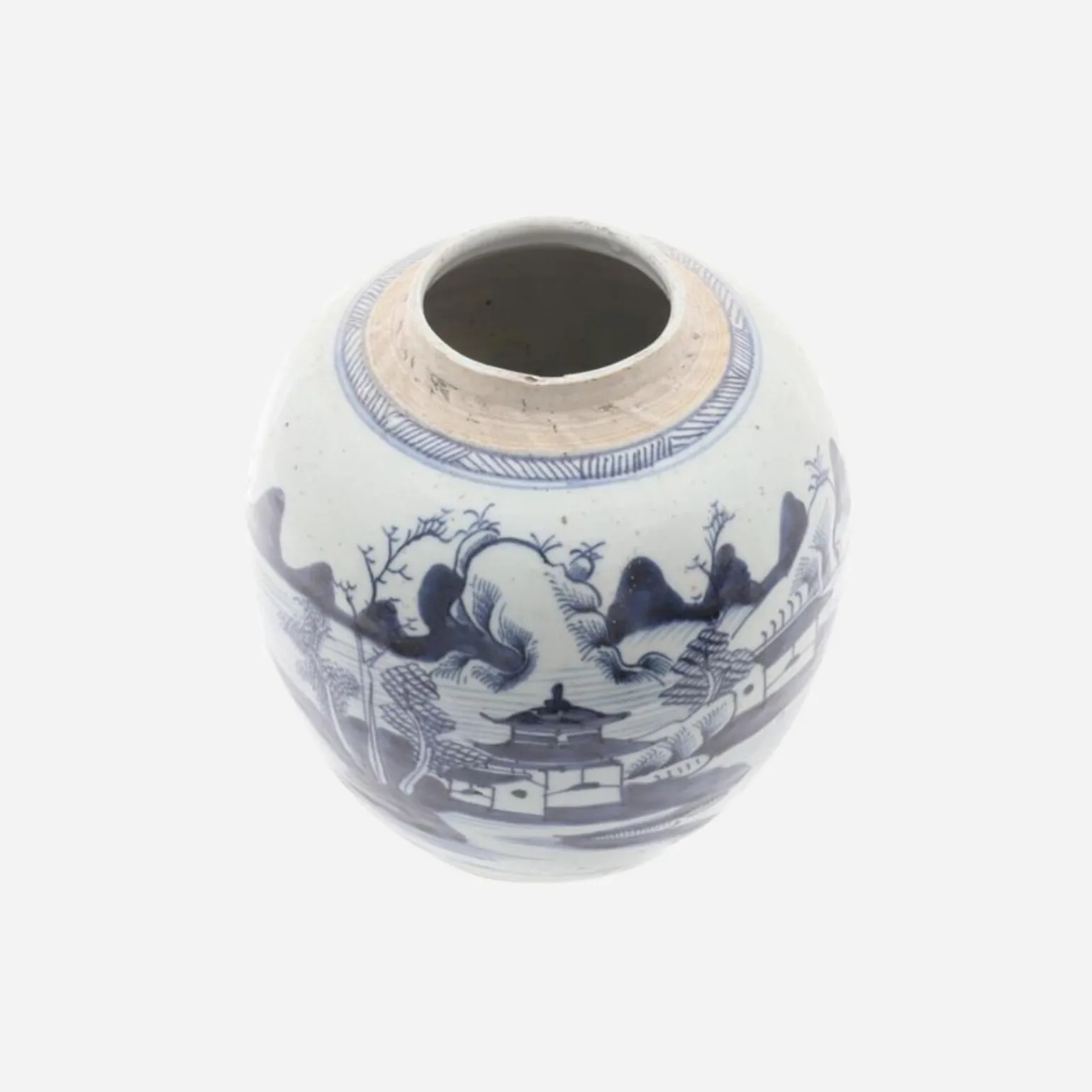 antique_chinese_blue__whi_1.webp Antique Chinese Blue & White Ginger Jar