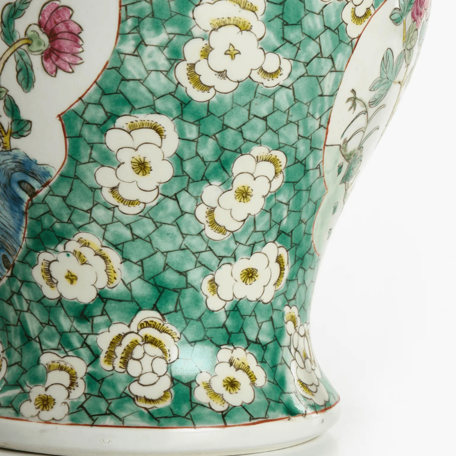 antique_polychrome_ginger_4.webp Antique Polychrome Ginger Jar with Birds and Peonies