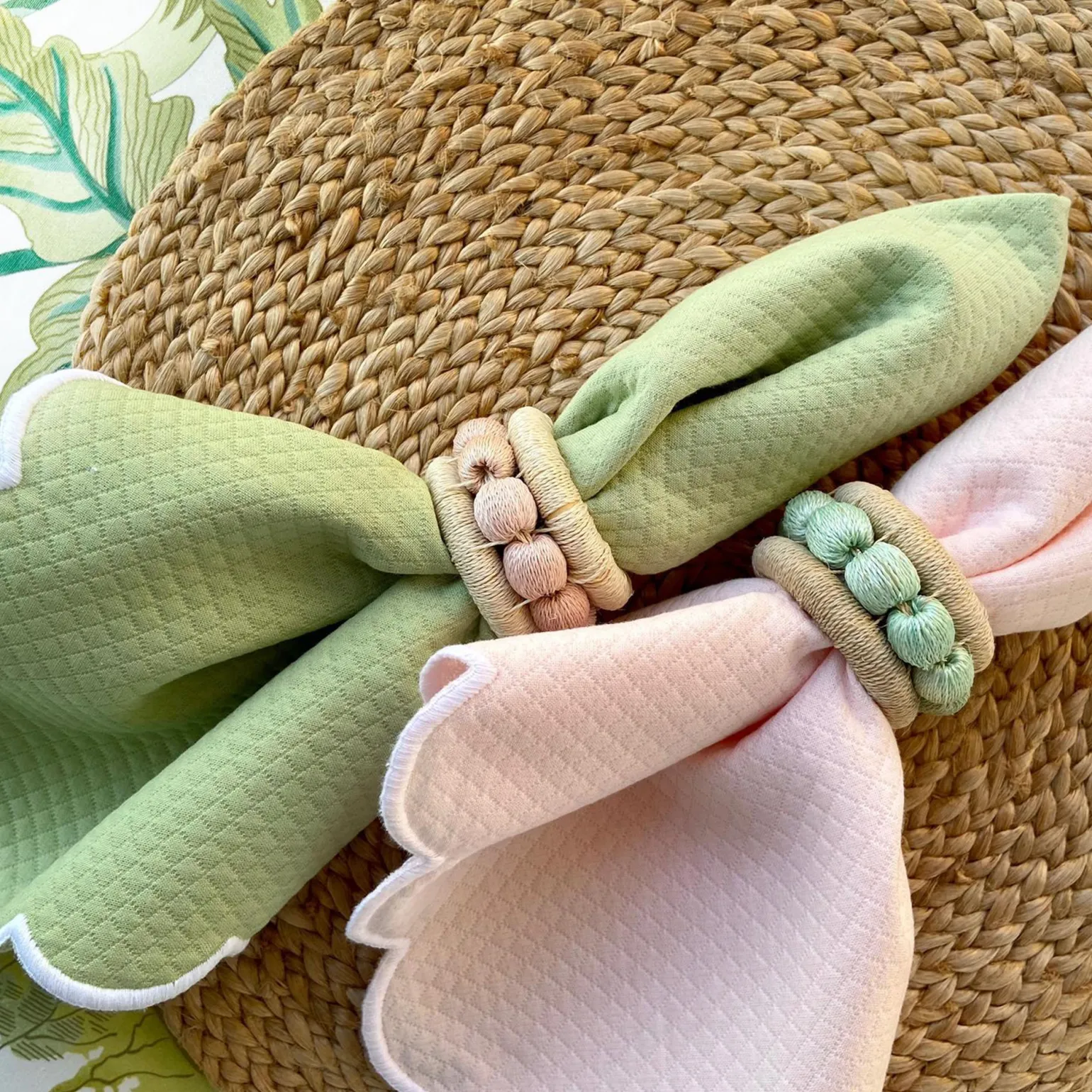 berry_napkin_ring_aqua__s_2.webp Berry Napkin Ring Aqua - Set of 4