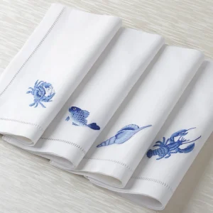 Blue Fish Dinner Napkin