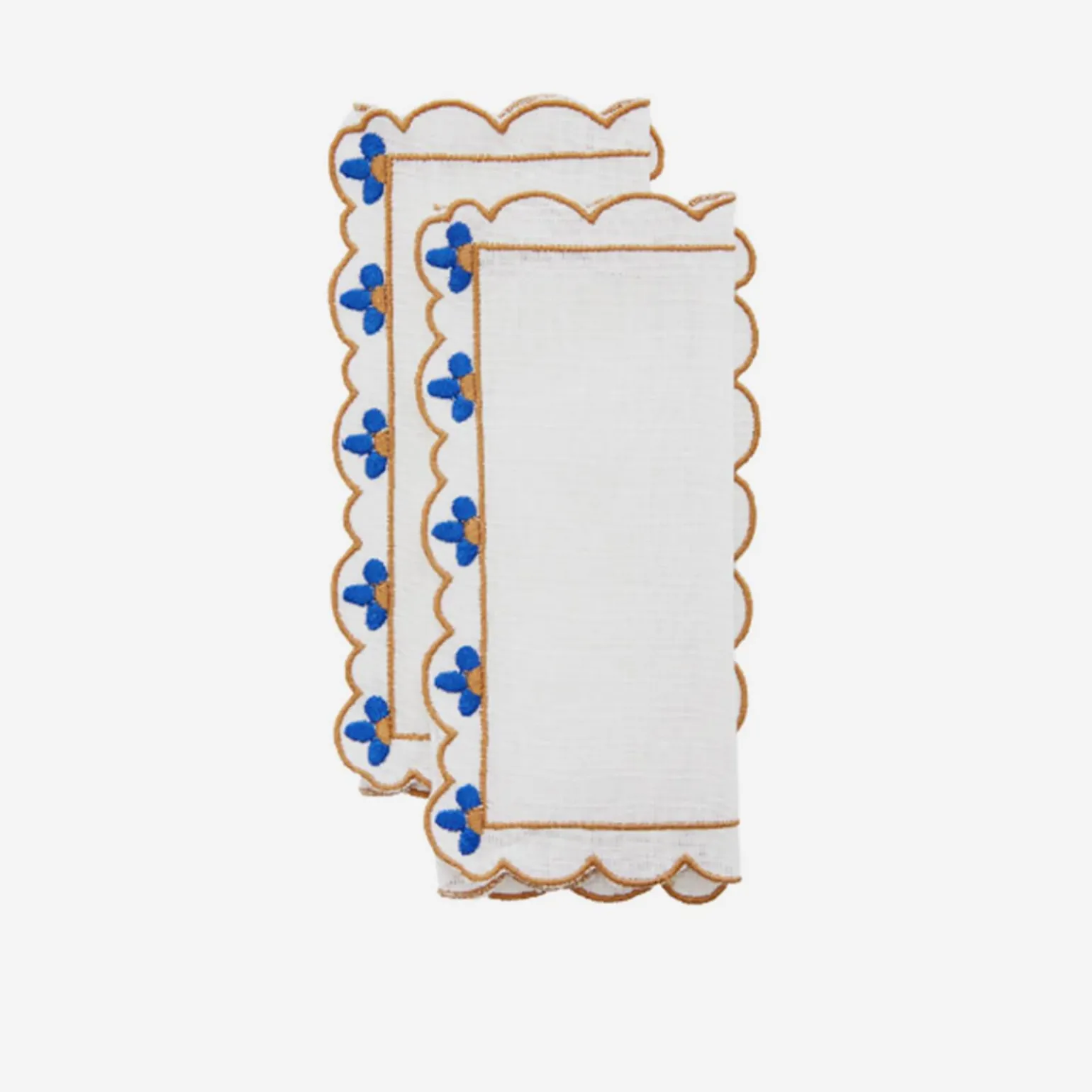 blue_flower_cocktail_napk_0.webp Blue Flower Cocktail Napkin - Set of 4