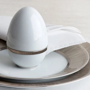 Carbone Grey & Platinum Dessert Plate