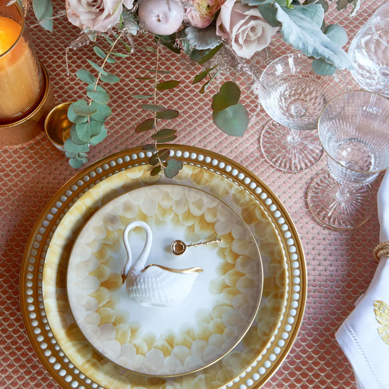 cercle_decaille_gold_dess_1.webp Cercle d'Ecaille Gold Dessert Plate