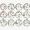Chinoiserie Dessert Plates  - Set of 12