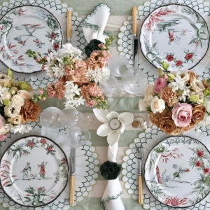 Chinoiserie Soup Plates  - Set of 12