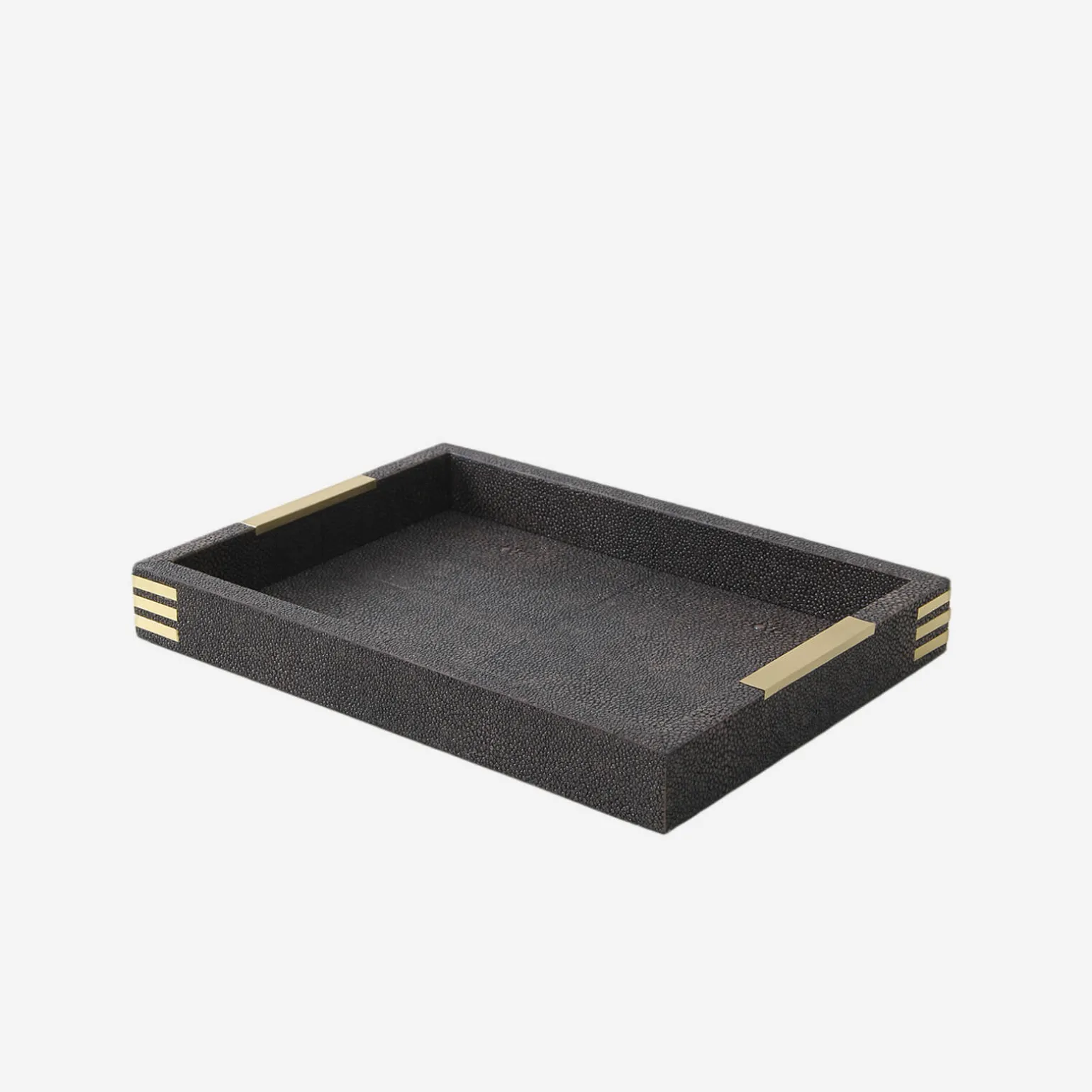 christie_desk_tray_charco_1.webp Christie Desk Tray Charcoal Shagreen