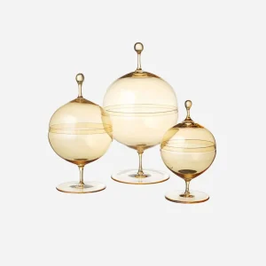 Crystal Candy Dish Gold - Medium