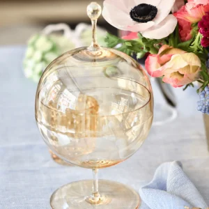 Crystal Candy Dish Gold - Large