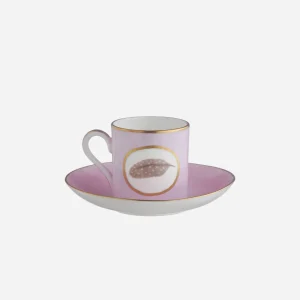 Egg & Feather Espresso Cup & Saucer