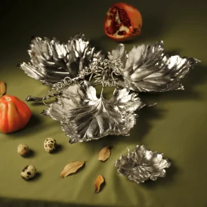 Geranium Leaf Sterling Silver Bowl - Medium