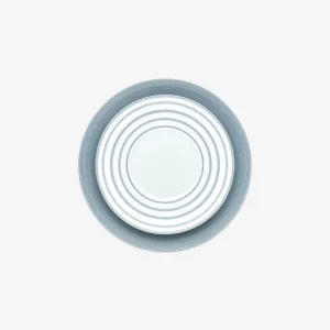 Hémisphère Metallic Blue Dessert Plate