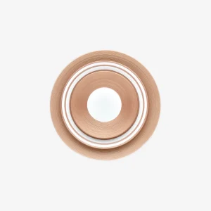 Hémisphère Metallic Pink Striped Dessert Plate