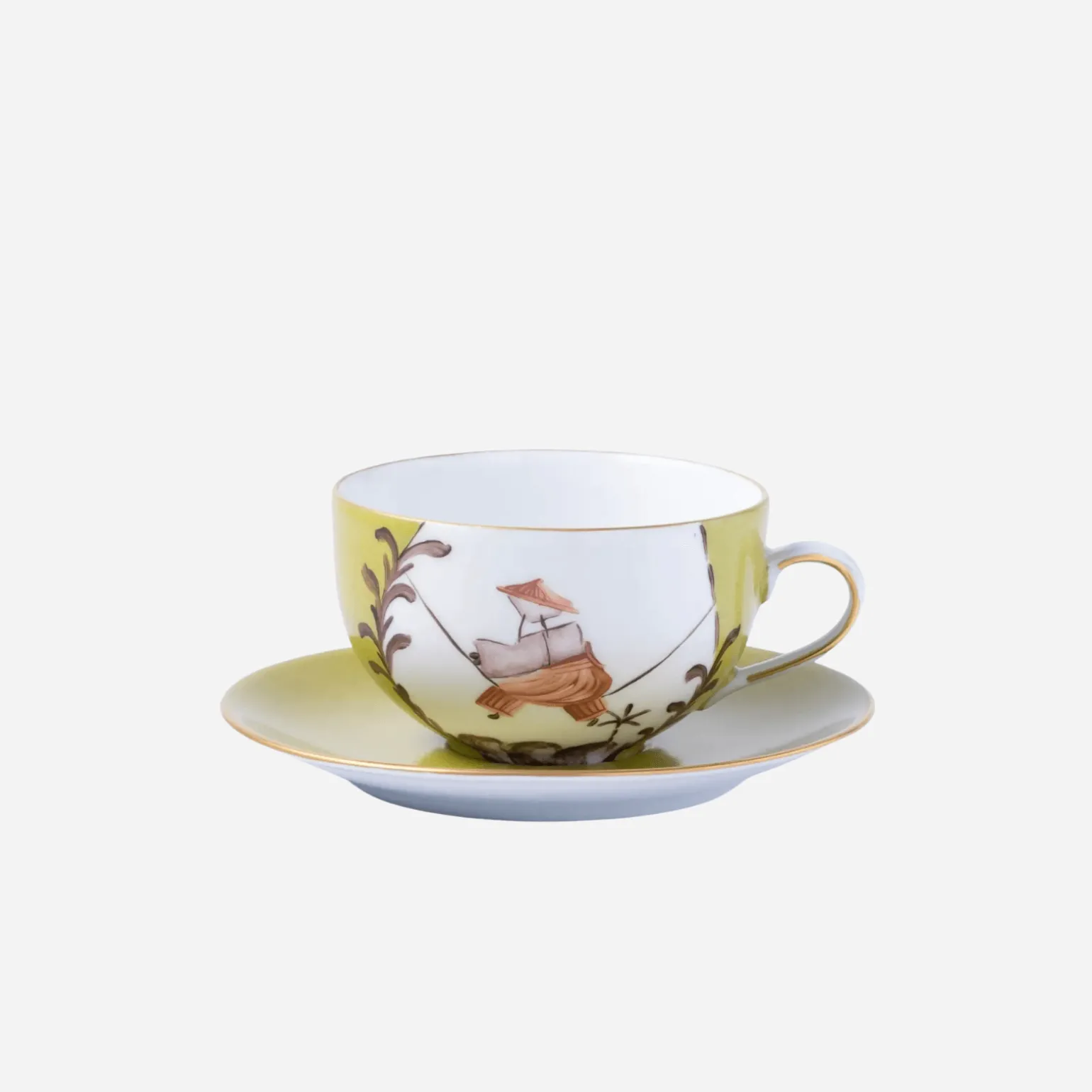 indes_galantes_teacup__sa_0.webp Indes Galantes Teacup & Saucer - Olive Green