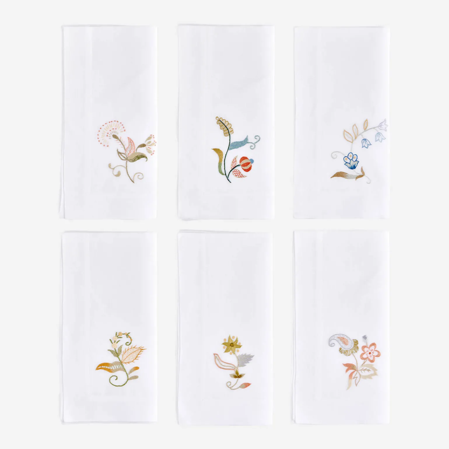 jacobean_flowers_dinner_n_0-1.webp Jacobean Flowers Dinner Napkin Style II - Set of 6