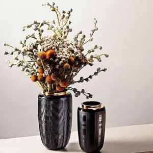 Jet Black Small Vase