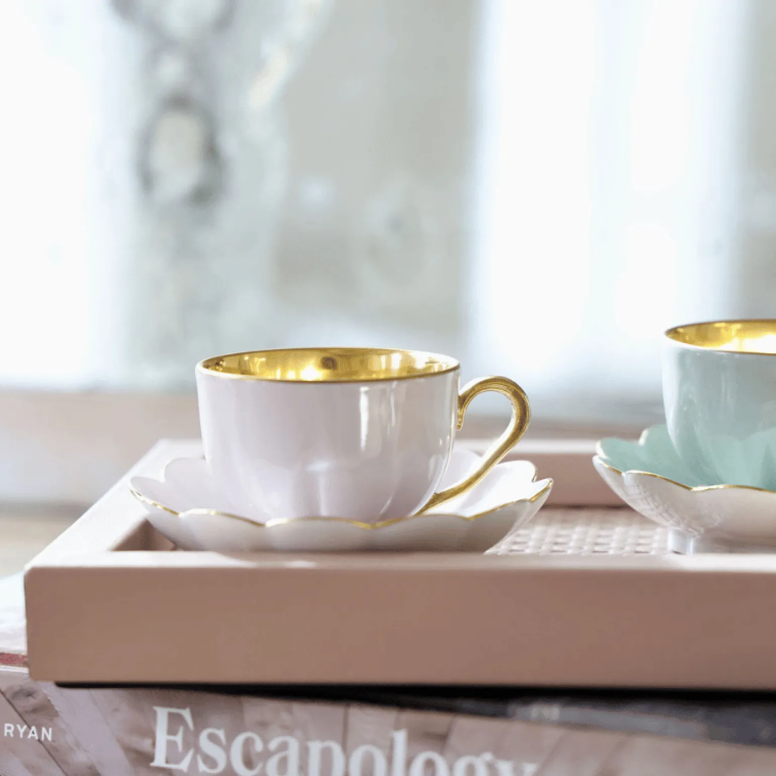 melon_espresso_cup__sauce_2.webp Melon Espresso Cup & Saucer Blush