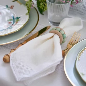 Mozzano Embroidered Placemat White