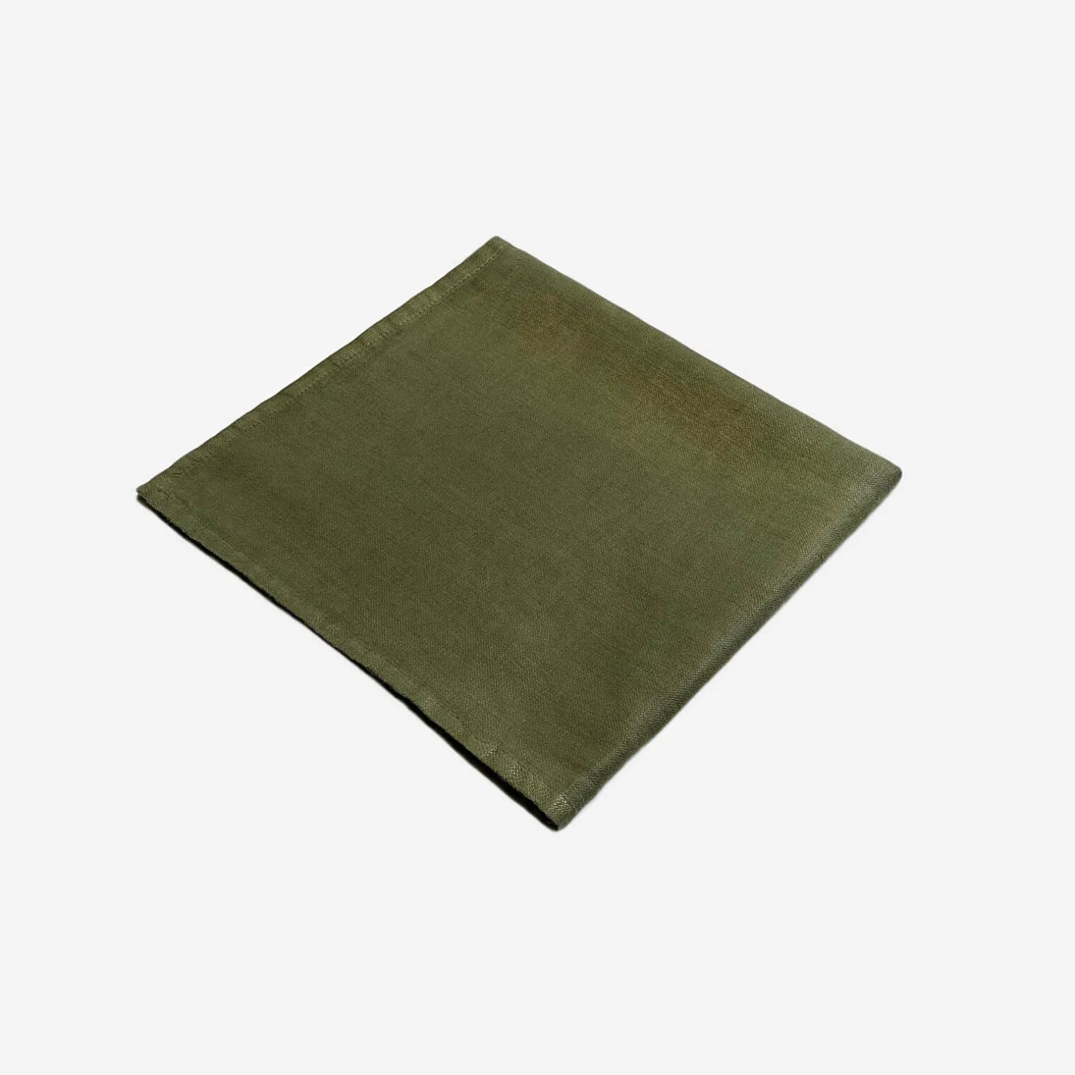 olive_linen_sateen_napkin_3.webp Olive Linen Sateen Napkins - Set of 4