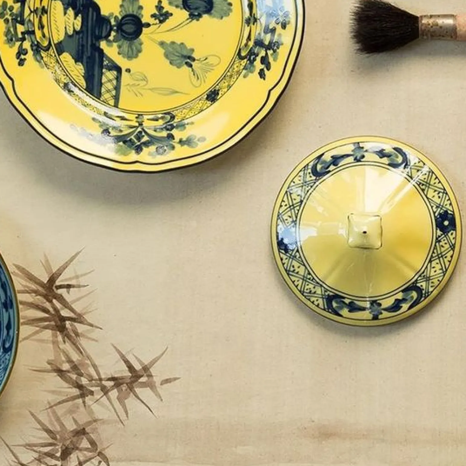 oriente_italiano_dessert__1-2.webp Oriente Italiano Dessert Plate Citrino- Set of 2