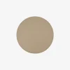 Peninsula Round Leather Placemat Taupe
