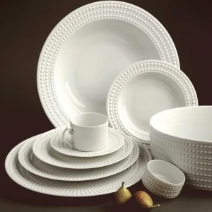 Perlée White Soup Plate