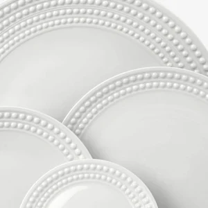 Perlée White Soup Plate