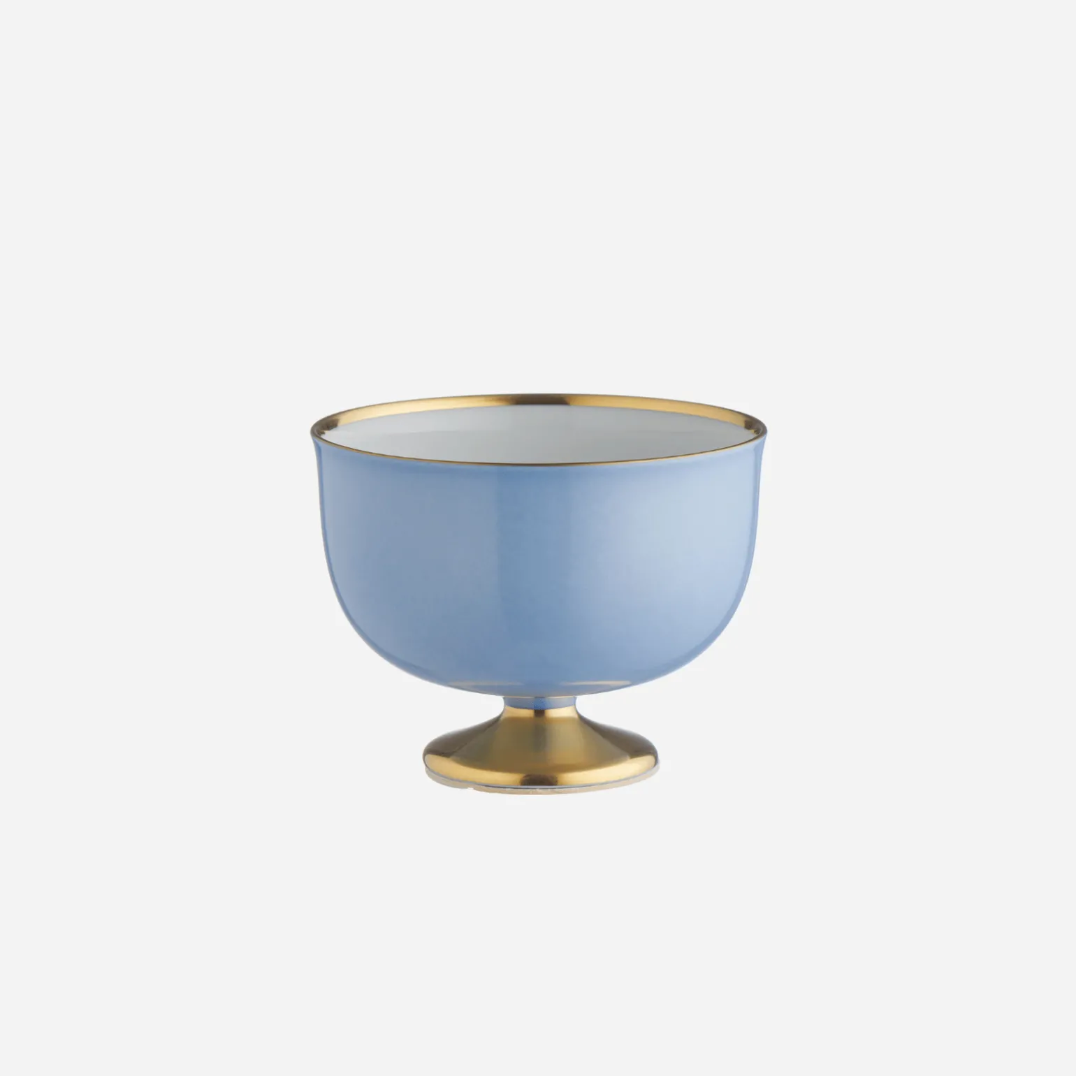 schubert_gold_footed_dess_0.webp Schubert Gold Footed Dessert Bowl Light Blue