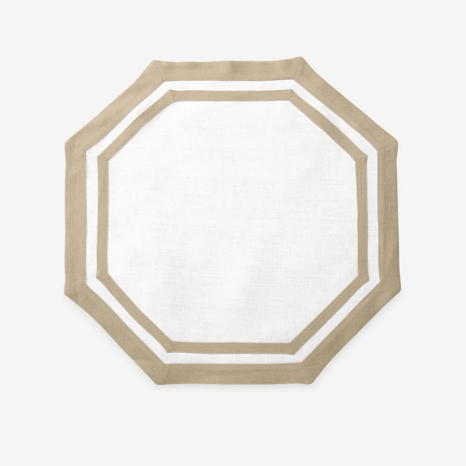 Set of Four Octagon Placemats Oat