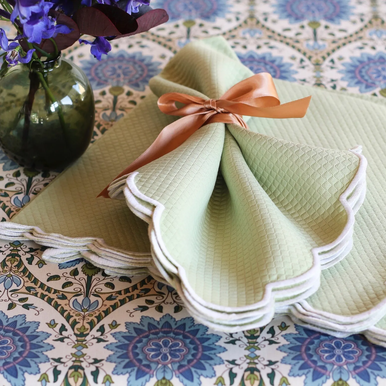 set_of_four_savannah_gard_3.webp Set of Four Savannah Gardens Green Placemats