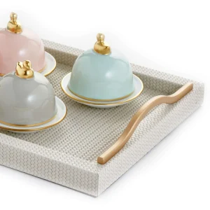 Sous Le Soleil Pearl Grey Butter Dish